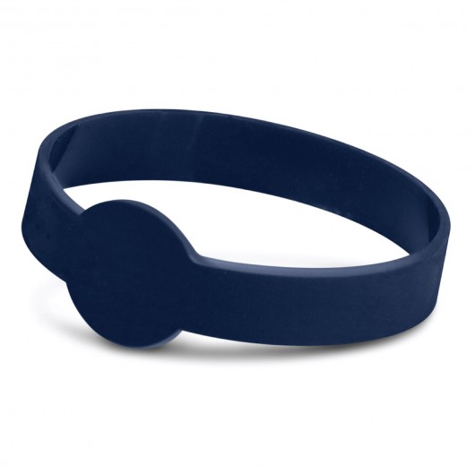 Maxi Silicone Bands - Embossed navy